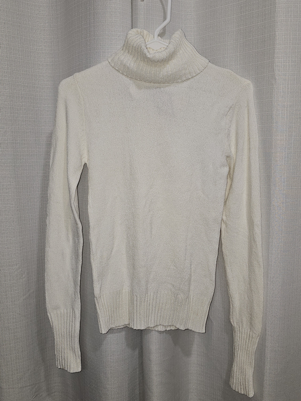 Say What? - Ivory Turtleneck Sweater - Women’s Medium - Y2K Cozy Knit